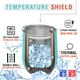 thumbnail image 3 of Juego de 4 vasos de vino de acero inoxidable CHILLOUT LIFE 12 oz Doble pared Aislamiento al vacío azul brillante, 3 of 6