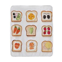 Yayeee Throw Blanket for Couch Soft Warm 60" x 80" Sofa Chair Bed Decoration, Various Toasts