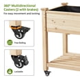 thumbnail image 4 of Yaheetech Raised Garden Bed Planter Box with Wheels for Outdoor, Wood, 4 of 12