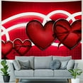 thumbnail image 4 of BCIG heart red sign decorate wall bedroom dorm heart girl heart hanging heart sign decoration, 4 of 6