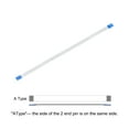 thumbnail image 4 of Uxcell 3.94'' 6 Pins FFC FPC Flat Flexible Cable (A Type) Plastic White 20pcs, 4 of 5