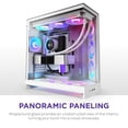 thumbnail image 6 of NZXT CMH92FWP1 H9 Flow RGB+ ATX Mid-Tower PC Case Dual Chamber White With 7 RGB Fans, 6 of 8