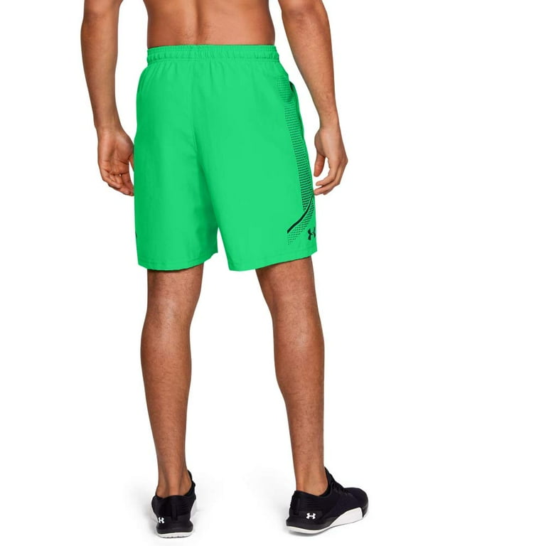 UNDER ARMOUR Mens Green Drawstring, Woven Athletic Shorts XXL