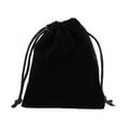 thumbnail image 1 of Drawstring Bag Storage Burlap Packaging Gift Corset Pouches Sack Jewelries Bundle Organize Candy Cosmetic Coins Black, 1 of 9