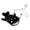 Black, variant on Playful Shark Style Miniature Wallet Coin Purse Earphone Money Storage Bag