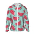 thumbnail image 2 of Lsque Watermelon UPF 50+ Lightweight Sun Protection Men's Women's Long Sleeve Shirt, Hoodie Performance -Small, 2 of 9