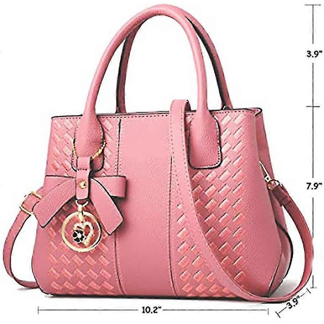Lightpink Purses Hbags For Women Fashion Ladies Leather Top Hle Dt6691