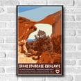 thumbnail image 2 of Grand Staircase-Escalante National Monument Vintage Travel Poster / Postcard WPA Style, 2 of 4