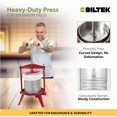 thumbnail image 3 of Biltek Fruit Press For Wine Making, Apple Cider Press For Max Extraction, Manual Juice Press Swing-Open For Easy Loading, Fruit Wine Press, Honey Press With Large Capacity, 3.69-Gal (14-L), 3 of 7