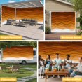 thumbnail image 6 of Orange Ombre Stripes Garage Door Cover Banner 7 x 16 FT, Farmhouse Retro Abstract Waves Art Garage Door Curtains Backdrop with Grommets for Indoor Outdoor Wall Party Porch Yard Decorations Background, 6 of 9