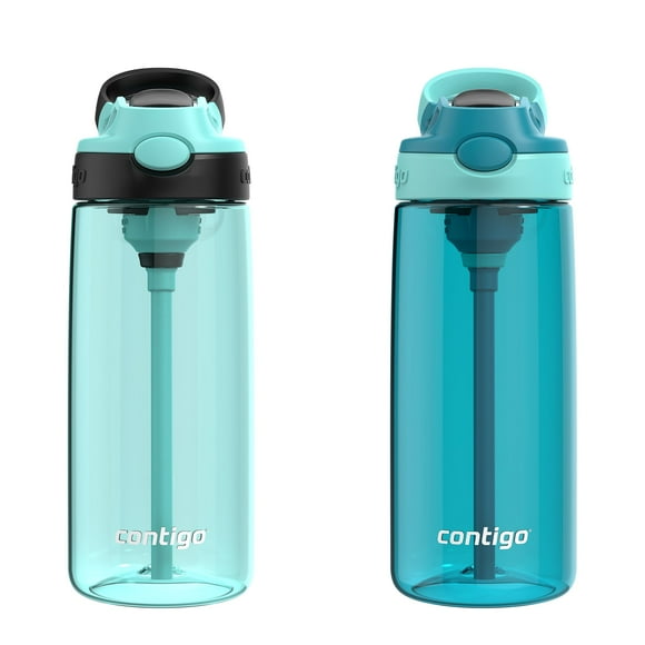 Botella de agua Contigo Aubrey, a prueba de fugas, 600 ml, paquete de 2
