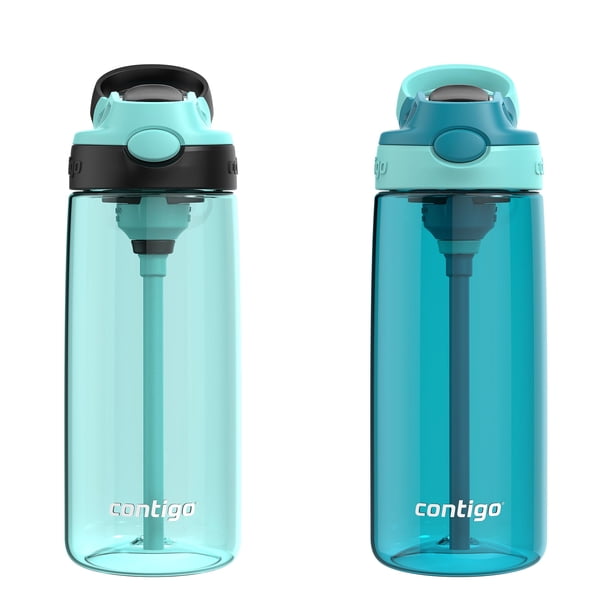 Botella de agua Contigo Aubrey, a prueba de fugas, 600 ml, paquete de 2