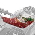 thumbnail image 2 of Yuyamidu Christmas Snowman ATV Seat Cover Protector Universal 4-Wheeler Seat Cushion Covers Anti-Slip Waterproof, Fit for Most Polaris Sportsman Polaris Scrambler Honda Rancher, 2 of 7