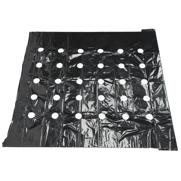Greenhouse Perforated Mulch, Black Plants Mulch Insulation Film Easy To ...