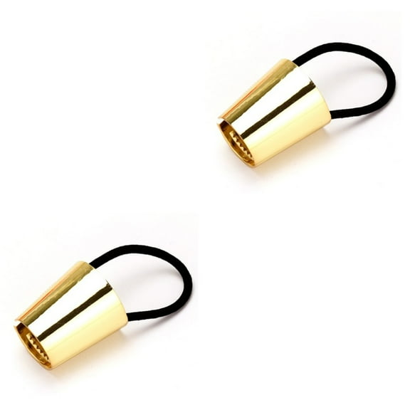 2 Count Spiral Hair Tie Girls Hairbows Elastic Hair Ties Metal Hairband Circle Hairband Ponytail Hairband Miss