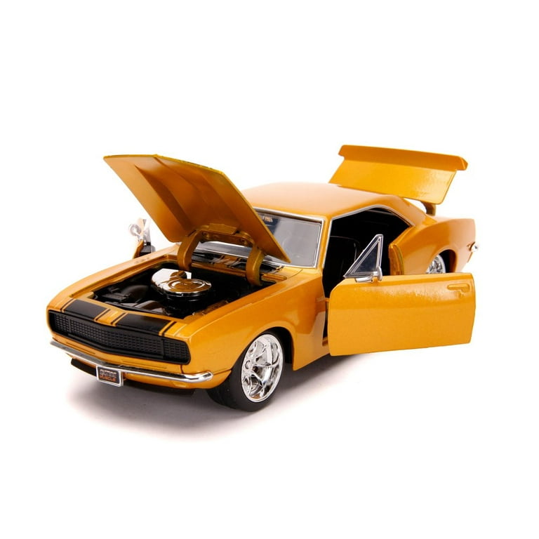 ミニカー JADATOYS 1/24 BTM 1967 Chevy Camaro Gold 1967 Chevy Camaro, Orange /Black - Jada Toys 31866/4 - 1/24
