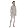 thumbnail image 2 of Runhomal Ensemble de sous-Vêtements Thermiques Chauds pour Enfants Filles Garçons Col Rond Manches Longues Hauts avec Pantalons 2 Pcs Couche de Base Ensembles Gris 160, 2 of 5