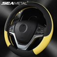 thumbnail image 2 of Universal New Steering Wheel Cover Breathable Artificial Leather Car Steering-Wheel Cover Fabric Braid Auto interior Accessories, 2 of 5