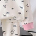 thumbnail image 6 of Toddler Girls Pajama Sets - Snug Fit Long Sleeve Shirring Sleepwear, Soft Breathable Kids Pjs,6-12 Months 12-24 Months 2t 3t 4t 5t 6t 7t 8t 9t Children(Pink,12-24 Months), 6 of 7