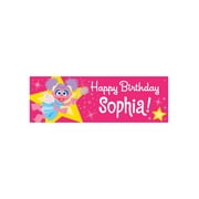 Personalized Sesame Street Abby Cadabby Birthday Banner