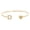 Gold D, variant on Initial Bracelets for Women CZ Letter M Heart Gold Plated Stainless Steel Simple Dainty Personalized Cubic Zirconia Adjustable Delicate Alphabet K Elegant Open Jewelry Gold B