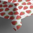 thumbnail image 3 of Red Strawberry Plants White Pattern Rectangle Tablecloth 60"x84",Waterproof Polyester Rectangle Table Cloth, Wipeable Spillproof Polyester Tablecloth for Dining, Camping, Indoor and Outdoor, 3 of 5