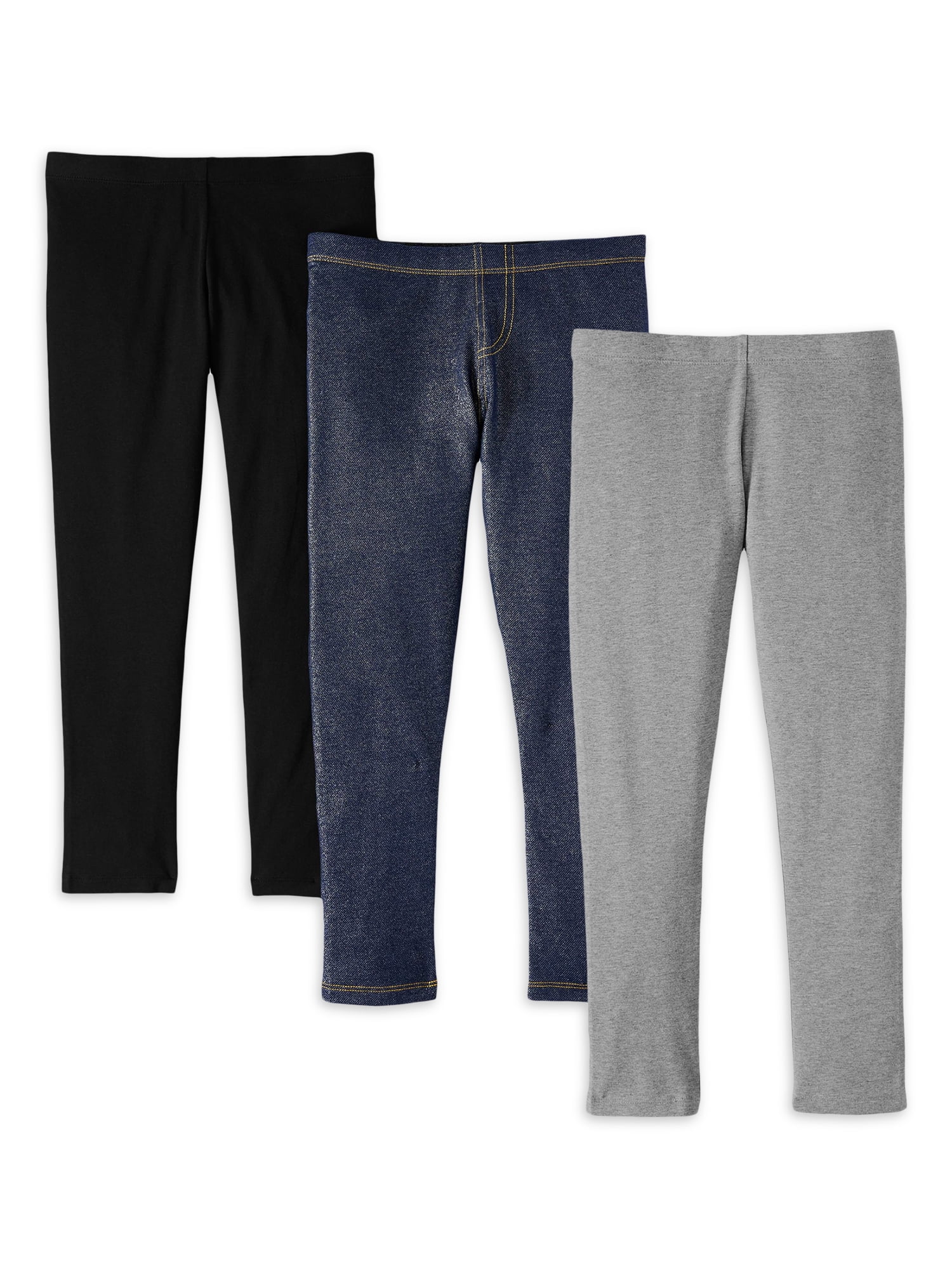 Clementine Apparel Girls Ultra Soft 3 Pack Leggings for Girls Leggings