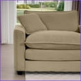 thumbnail image 2 of Modern Classic 3-Piece Corduroy Sectional Sofa - Deep Seat Comfort for Living Room, Tan, 2 of 22