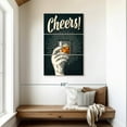 thumbnail image 2 of Elephant Stock Vintage Cheers Sign Wall Art - Vertical Multi Panel Canvas - Dining Room Wall Decor - Inspirational And Typography Multi Panel - Gray And Orange Decor - 28" x 45", 2 of 8