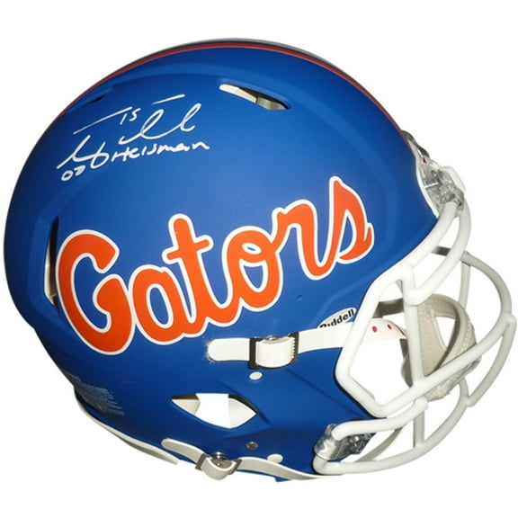 Tim Tebow Autographed Florida Gators (Blue Throwback Alternate) Authentic Proline Helmet w/ 07 Heisman - Tebow Holo