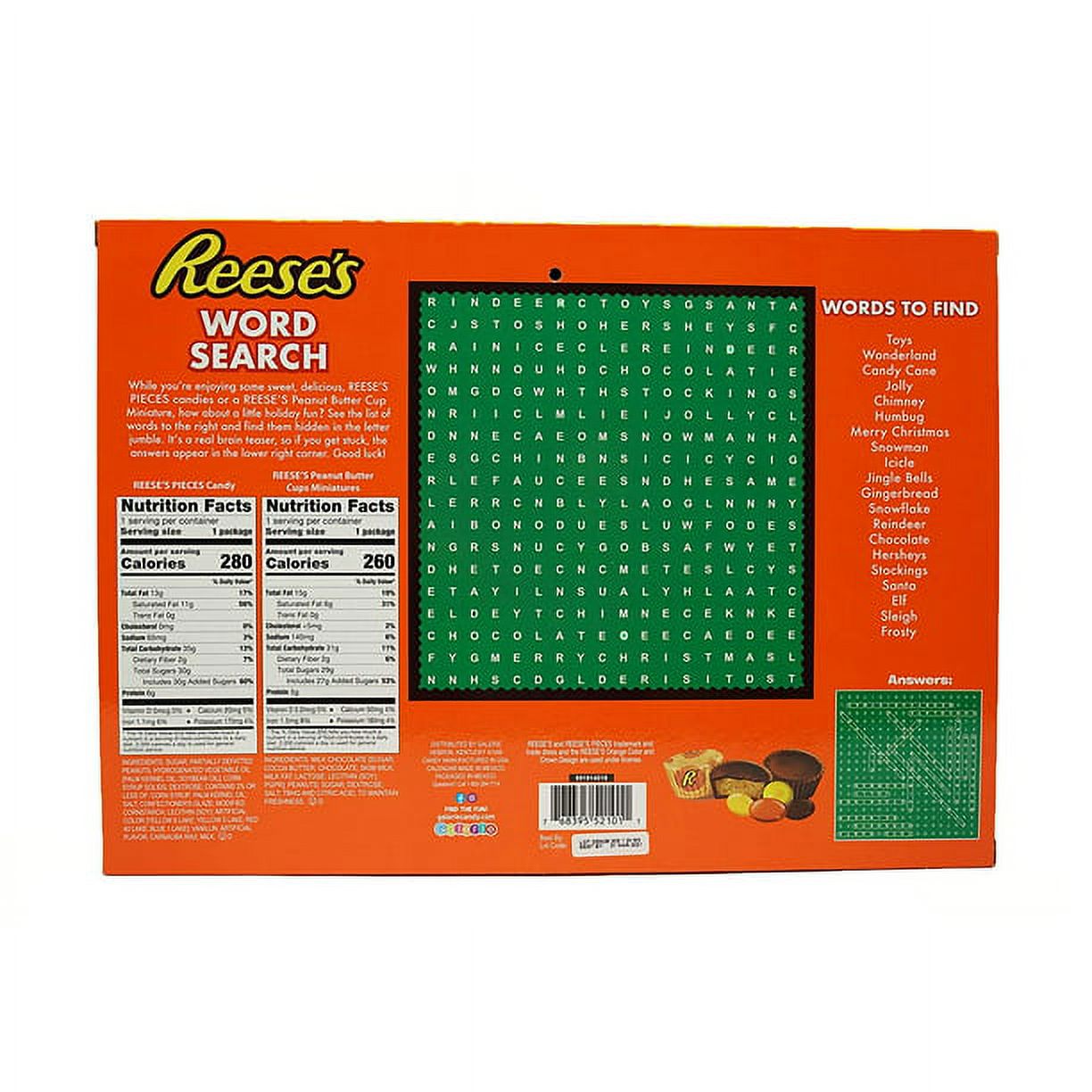 2022 Reese's Holiday Countdown Advent Calendar with Reese's Peanut Butter Cups and Candy Pieces, Pack Of 1 (1.76 Oz.) - image 3 of 3