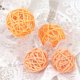 thumbnail image 3 of 5 bolas de ratán natural de forma redonda multicolor de 3 a 5 cm, bolas Sepak Takraw para decoración de bodas, cumpleaños, fiestas y Navidad, 3 of 5