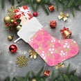 thumbnail image 6 of Coolnut Strawberry Christmas Stocking Personalized Large Candy Stocking, Xmas Stockings Decoration Hanging Gift for Family Holiday Party Ornaments Decor Fireplace, 6 of 7