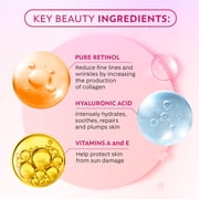 InstaSkincare Retinol Renewing Face Serum, Reduce Wrinkles & Anti-Aging, with Hyaluronic Acid, 2 oz