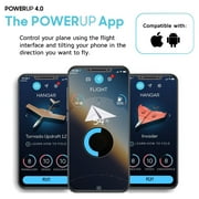 POWERUP 4.0 Smartphone Controlled Paper Airplane Kit, RC Controlled. Easy to Fly with Autopilot & Gyro Stabilizer. For Kids and Adults. DIY STEM Tool