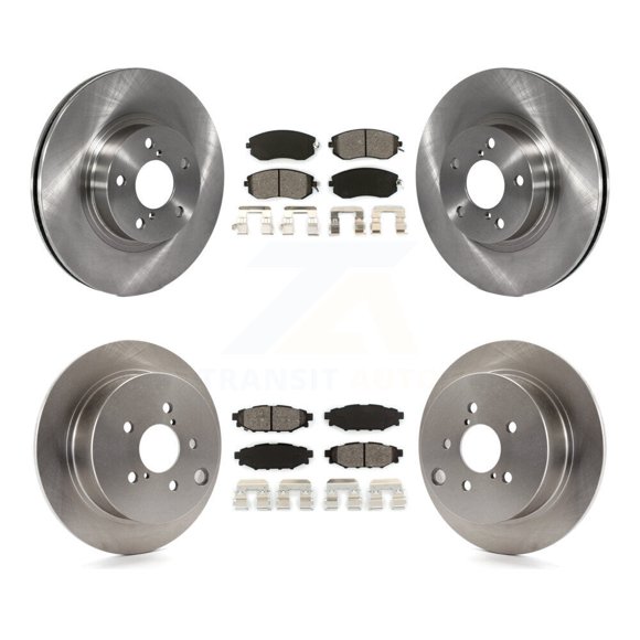 Transit Auto Front Rear Disc Brake Rotors and Semi-Metallic Pads Kit for Car Subaru Impreza K8S-101072