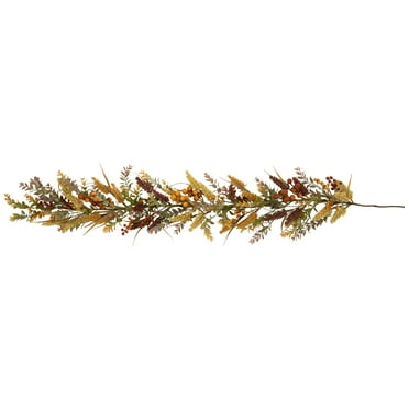 Northlight Real Touch™️ Greenery and Berries Artificial Fall Harvest Garland - 5' x 10" - Unlit