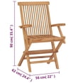 thumbnail image 2 of Sillas Plegables para Patio Casafoyer de Madera de Teca Maciza, 2 unidades, 2 of 4