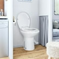 thumbnail image 4 of Portable RV Gravity Flush Toilet High Profile w/ Hand Sprayer for Camping Travel, 4 of 8