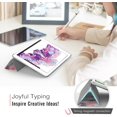 thumbnail image 4 of MoKo Case Fit 2018/2017 iPad 9.7 6th/5th Generation - Ultra Slim Lightweight Smart-Shell Stand Cover with Translucent, 4 of 5