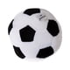 thumbnail image 2 of KAKOWELY 1 sonajero de peluche con control de voz, forma de balón de fútbol, para bebés recién nacidos (blanco y negro), 2 of 5