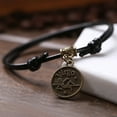 thumbnail image 6 of AYYUFE 12 Constellations Round Charm Faux Leather Rope Anklet Foot Chain Ankle Bracelet, 6 of 7