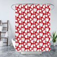 thumbnail image 4 of Valentine''s Day Shower Curtain Red Heart Romantic Love Hearts Sweet Couple Sweethearts Wedding Lover Modern Simple Bath Curtain with Hooks, 4 of 5