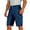 Dark Blue, variant on Mens Patchwork Cargo Shorts Stretch Lightweight Ripstop Outdoor Hiking Work Shorts