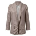 thumbnail image 2 of Vedolay Coat for Women Suit Jackets for Women Fashion Blazer Jackets Long Sleeve Business Suit Jackets with Pockets,Khaki M, 2 of 3