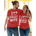 thumbnail image 2 of Couples Shirts Husband And Wife Shirts for Couples His And Hers Matching Set Man Red Medium / Woman Red X-Large, 2 of 6