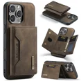 thumbnail image 1 of 2 in 1 Detachable Wallet with Card Holder Magnetic Phone Case for IPhone 13 12 Mini 16 15 Plus14 13 11 Pro Max PU Leather Cover Coffee For iPhone 16Pro Max, 1 of 6