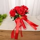 thumbnail image 4 of Inteprter Ramo de dama de honor para novia, rosa artificial con cinta de seda, para el hogar, habitación, novia, flores, accesorios para fiesta de Decoración Rojo Inteprter HA083775-03, 4 of 6