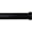 Black, variant on Urbanest Adjustable Single Curtain Rod Set Bouchon Finials – 5/8 - Inch Diameter, With Black Rod, 28–48 Inches