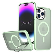 Casetego Magnetic Ring Stand for iPhone 14 Pro Max Case,Compatible with MagSafe Military-Grade with 360°Rotatable,Shockproof & Scratch-Resistant Phone Protective Cover,Green